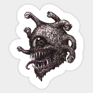 A Beholder Dungeon keeper creature roleplay Sticker